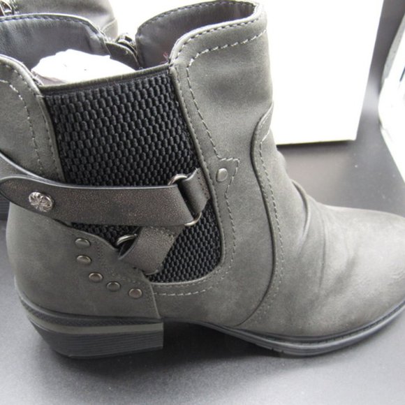 WOMEN'S SPRING ANKLE BOOT by EVE Par Bloom & Co..  7.5.  Grey. NIB - Picture 3 of 10